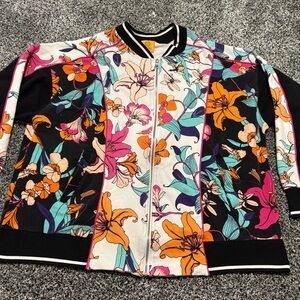 Ruby rd. Floral Women's Jacket size 1x zip up
